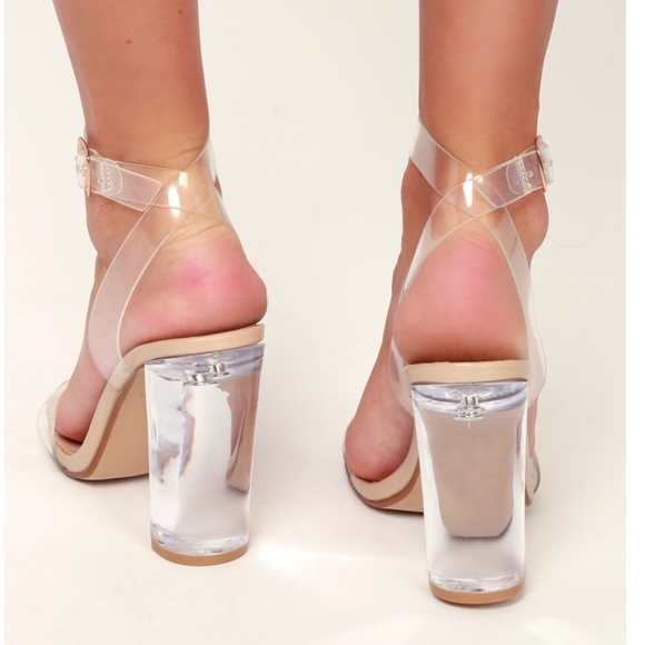 camille lucite dress sandals